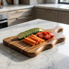 Handmade Acacia Wood Chopping Board | Sculpted Edge Wooden Cutting Board