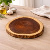 Handcrafted Acacia Wood Chopping & Serving Board with Natural Live Edge