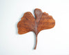 Wooden Ginkgo Leaf Wall Figurine