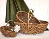 Small Beautiful Hand-Made Rustic Willow Garden Trug Basket