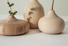 Wooden vase set of 3 wood home decor handmade vase